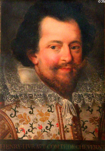Portrait of Henri Hurault, Count of Cheverny & person who had Cheverny Chateau built. Cheverny, France.