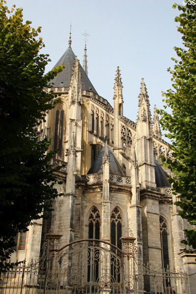Apse exterior at Orleans Cathedral. France.