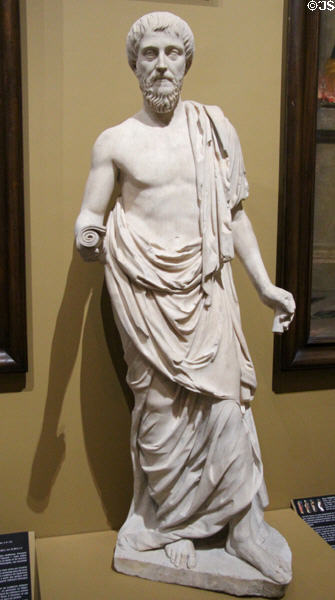 Roman statue of Julien l'Apostat copy (1st-2ndC CE) of Greek original (c460 BCE) at Orleans Beaux Arts Museum. Orleans, France.