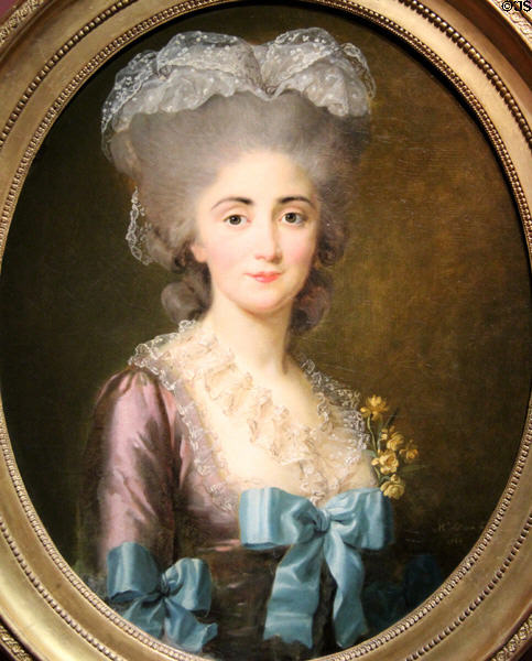 Portrait of Mme. Lesould (1780) by Élisabeth-Louise Vigée Le Brun at Orleans Beaux Arts Museum. Orleans, France.