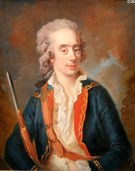Portrait of M. de La Rivière (1779) by Johann-Ernst Heinsius at Orleans Beaux Arts Museum. Orleans, France.