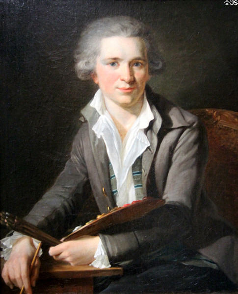 Self portrait (1790-5) by Jacques Réattu at Orleans Beaux Arts Museum. Orleans, France.