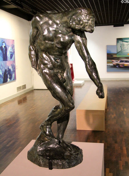 L'Ombre bronze statue (before 1886) by Auguste Rodin at Orleans Beaux Arts Museum. Orleans, France.
