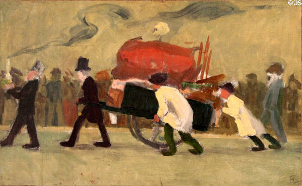 Le Déménagement d'André Mare (1904) at Musée National Fernand Léger. Biot, France.