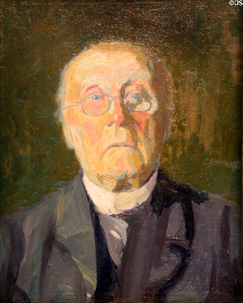 Le Portrait de l'oncle (1905) at Musée National Fernand Léger. Biot, France.