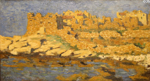 Les Fortifications d'Ajaccio painting (1907) at Musée National Fernand Léger. Biot, France.