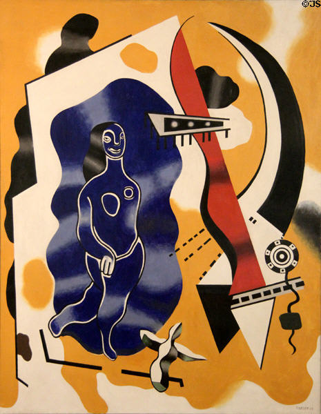 La Danseuse bleue painting (1930) at Musée National Fernand Léger. Biot, France.