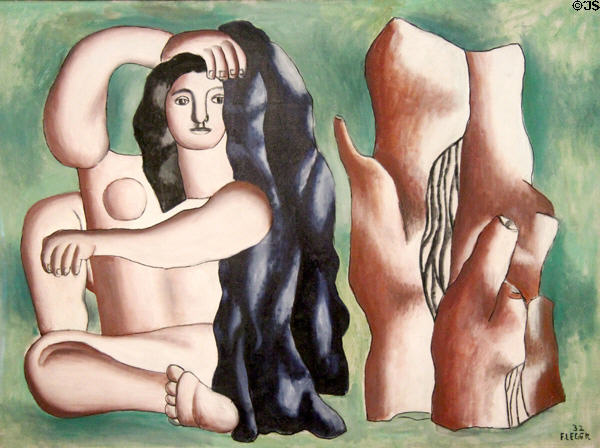La Baigneuse painting (1932) at Musée National Fernand Léger. Biot, France.