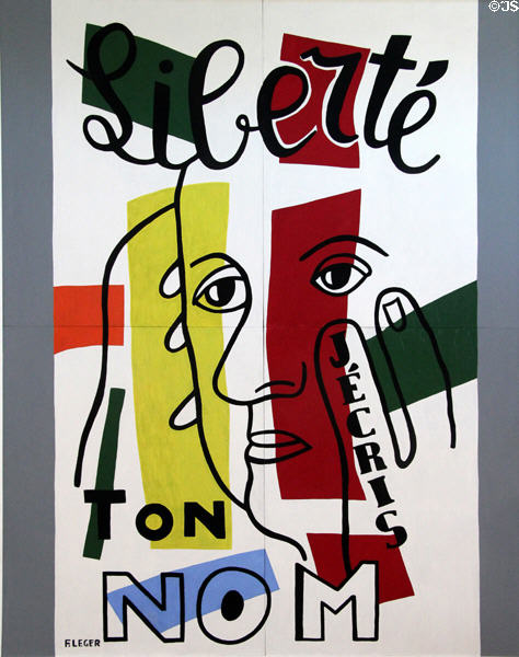 Liberté painting (1953) at Musée National Fernand Léger. Biot, France.