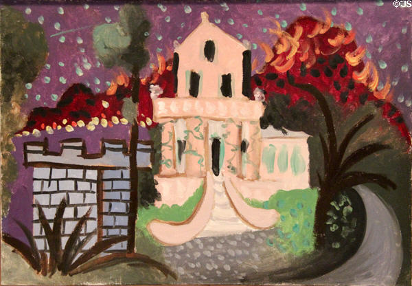 Villa Chêne Roc at Juan-les-Pins painting (1931) by Pablo Picasso at Picasso Museum. Antibes, France.