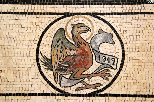Detail of mosaic floor at Villa Ephrussi de Rothschild. Saint Jean Cap Ferrat, France.