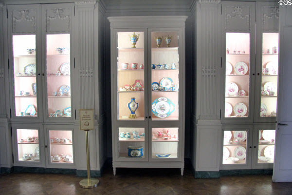 Porcelain collection at Villa Ephrussi de Rothschild. Saint Jean Cap Ferrat, France.