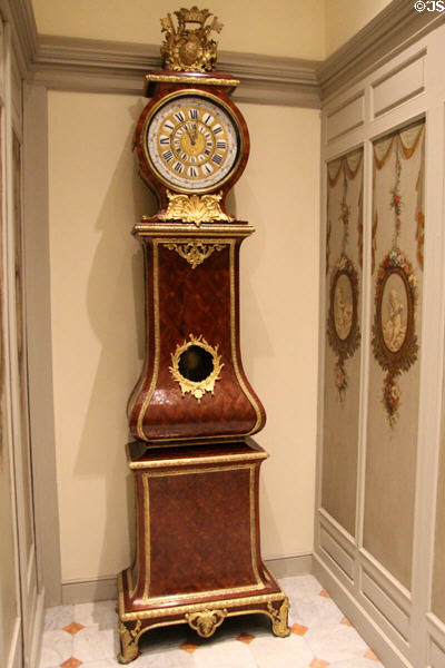 Baroque tall clock at Villa Ephrussi de Rothschild. Saint Jean Cap Ferrat, France.
