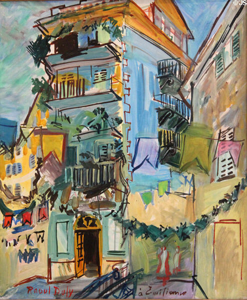 May in Nice painting (1930-3) by Raoul Dufy at Nice Fine Arts Museum. Nice, France.