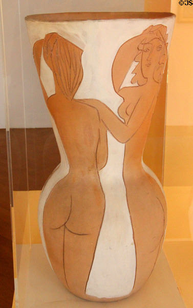 Large Vase with Nudes (Grand vase aux femmes nues) ceramic by Pablo Picasso at Nice Fine Arts Museum. Nice, France.