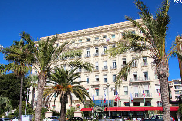 Belle-Époque Hotel West End (1842) on Promenade des Anglais. Nice, France.
