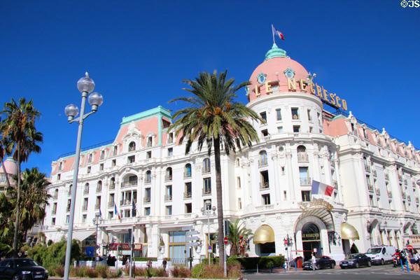 Hotel Le Negresco (c1900) on Promenade des Anglais. Nice, France.