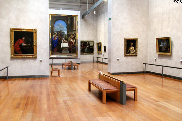Gallery at Musée des Beaux-Arts de Lyon. Lyon, France.