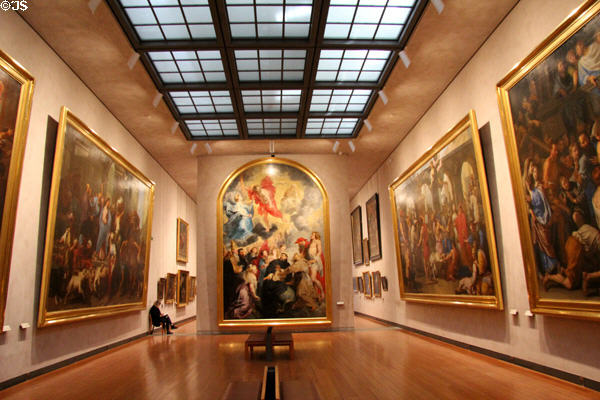 Gallery at Musée des Beaux-Arts. Lyon, France.