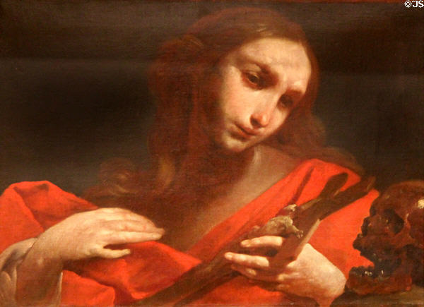 St Madeleine painting (c1735-40) by Giuseppe Maria Crespi at Beaux-Arts Museum. Lyon, France.