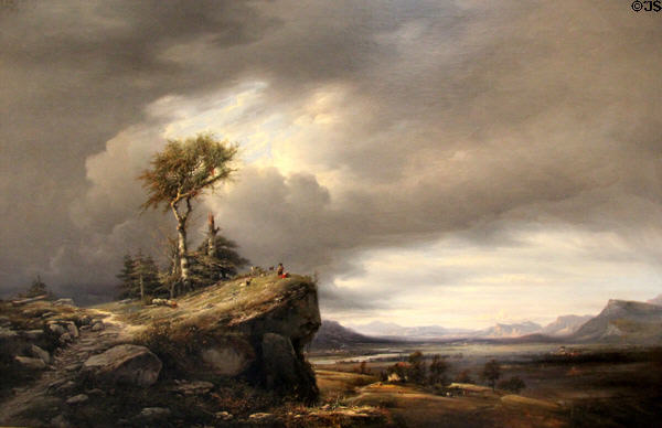 Valley of Grésivaudan painting (1837) by Antoine Guindrand at Beaux-Arts Museum. Lyon, France.