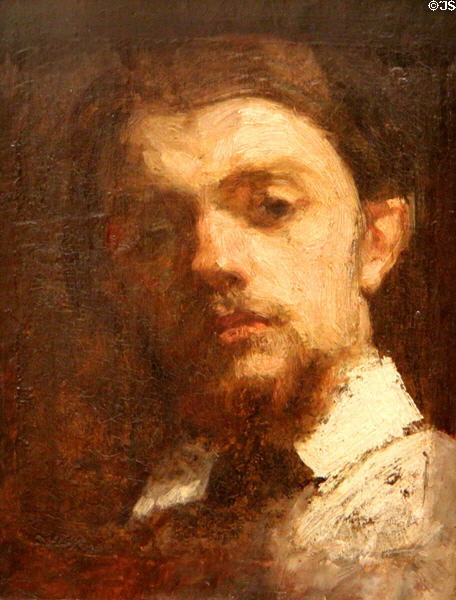 Self-portrait (1859) by Henri Fantin-Latour at Beaux-Arts Museum. Lyon, France.