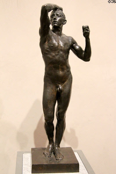The Bronze Age sculpture (1875-7) by Auguste Rodin at Beaux-Arts Museum. Lyon, France.