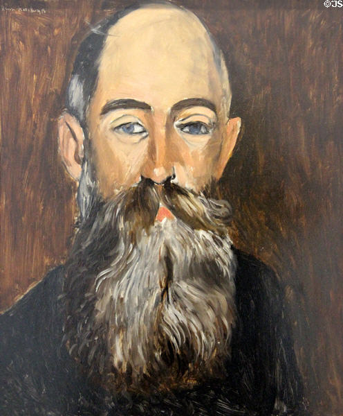 Portrait of antique dealer Joseph Demotte (1918) by Henri Matisse at Beaux-Arts Museum. Lyon, France.