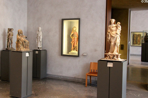 Collection of Germanic carvings (15th-16thC) at Beaux-Arts Museum. Lyon, France.
