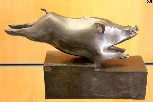 Bronze wild boar (1926) at Beaux-Arts Museum. Lyon, France.