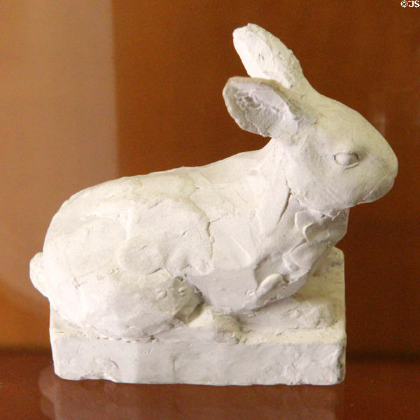 Rabbit sculpture (1900-30) at Beaux-Arts Museum. Lyon, France.