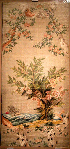 Design for Empress Catherine II of Russia woven silk hanging (1771-3) by Philippe de Lasalle at Musées des Tissus. Lyon, France.