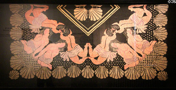 Amphitrite silk art panel (1925) by Raoul Dufy for Maison Bianchini Férier at Musées des Tissus. Lyon, France.