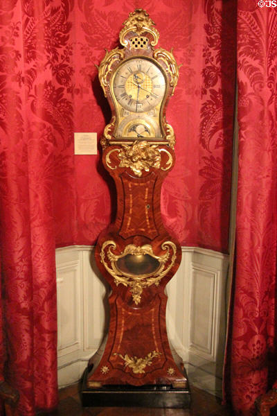 Tall clock (c1735-40) from Paris at Musées des Arts Décoratifs. Lyon, France.