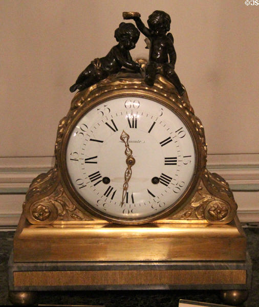 Louis XVI mantle clock (1780) by Jean-Baptiste Lepaute of Paris at Musées des Arts Décoratifs. Lyon, France.