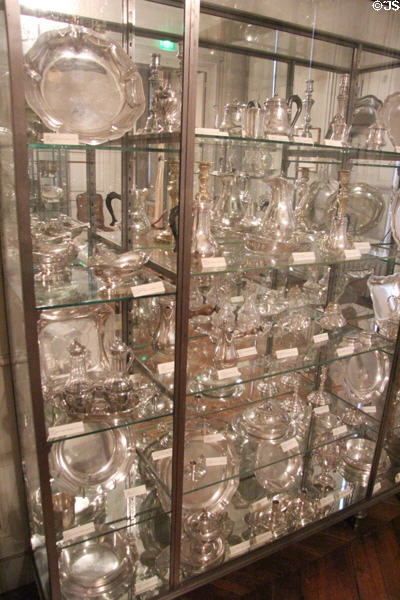 Collection of antique silver at Musées des Arts Décoratifs. Lyon, France.