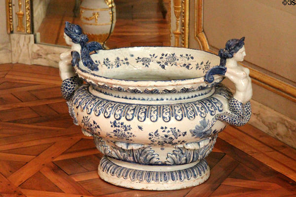 Ceramic garden vase at Musées des Arts Décoratifs. Lyon, France.