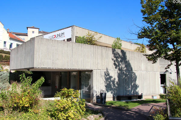 Gallo Roman Museum & Theatre building (1975) on Fourvière Hill. Lyon, France. Architect: Bernard Zehrfuss.
