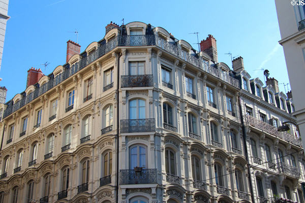 Residential building on Place Carnot. Lyon, France.