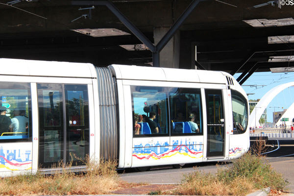 Lyon streetcar. Lyon, France.