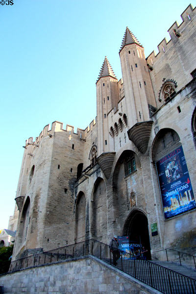 Papal Palace entrance. Avignon, France.