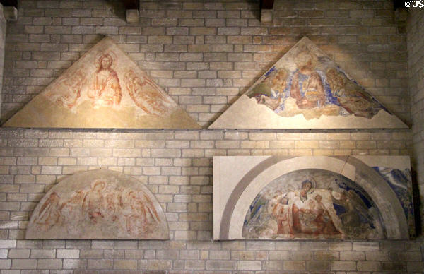 Paintings by Simone Martini (1330s-40s) at Papal Palace. Avignon, France.