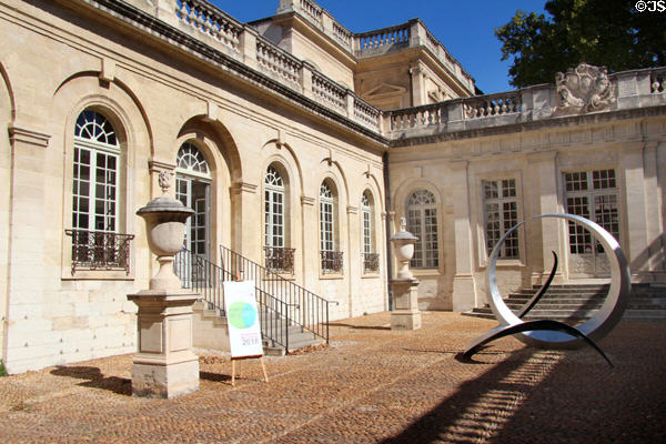 Courtyard of Calvet Museum (established 1833). Avignon, France.