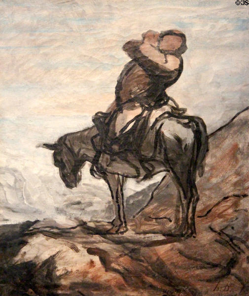 Sancho Panza painting by Honoré Daumier at Museum Angladon, Jacques Doucet Collection. Avignon, France.