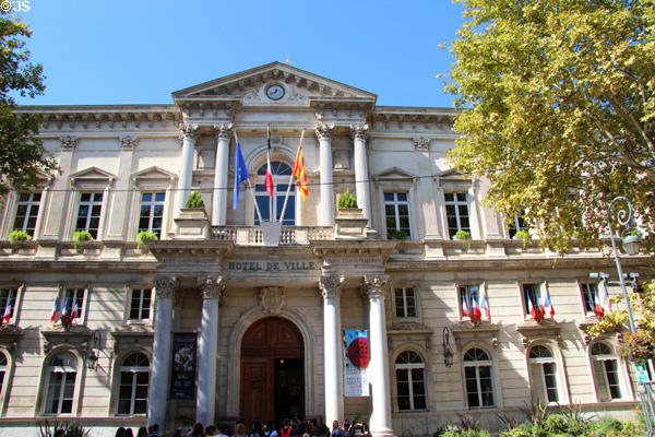 Avignon City Hall (1851) on Place de l'Horlage. Avignon, France.