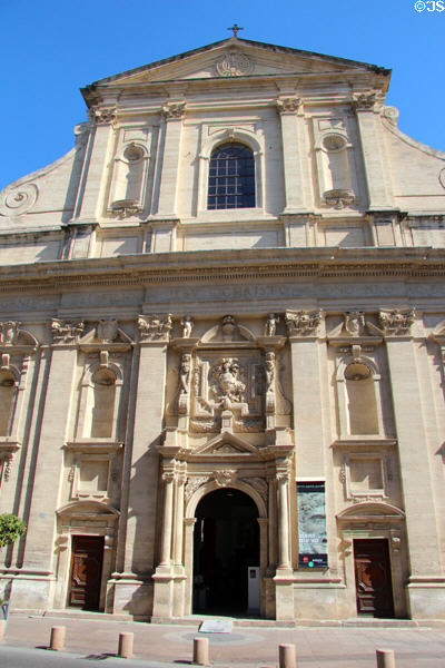 Jesuit church (1620) now museum of stone sculpture. Avignon, France. Style: Baroque. Architect: F. de Royers de La Valfenière.