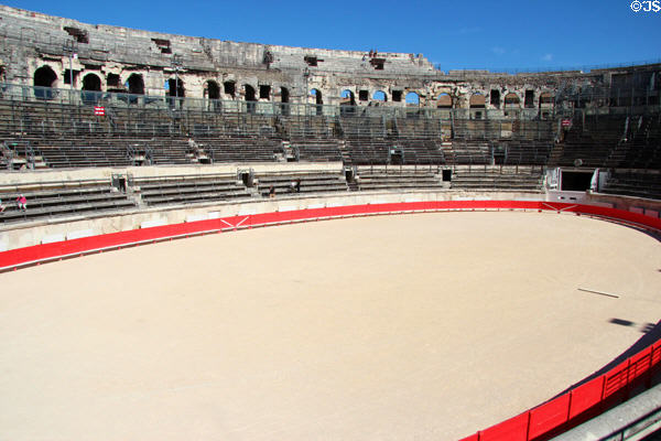 Interior of Arena of Nîmes. Nimes, France.