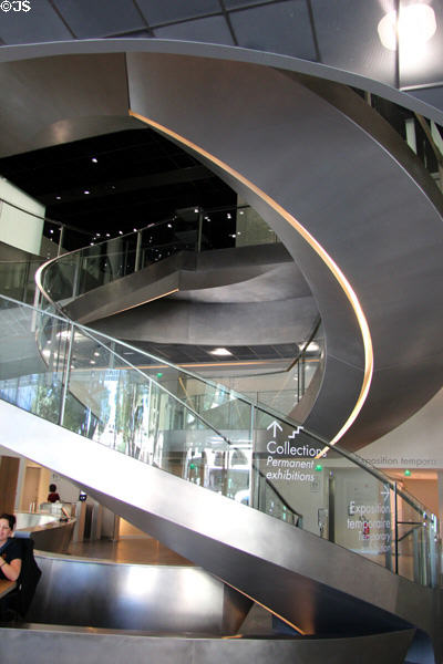 Spiral staircase at Musée de la Romanité. Nimes, France.
