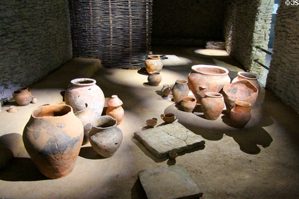 Iron Age ceramics at Musée de la Romanité. Nimes, France.
