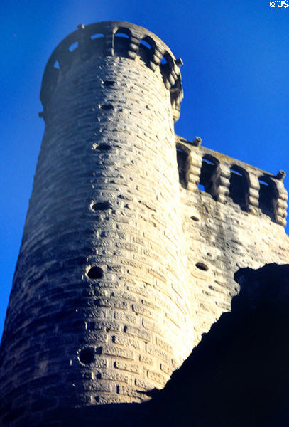 Medieval tower of Ducal Palace. Uzès, France.